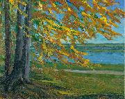 Wilhelm Trubner Lake Starnberg Spain oil painting artist